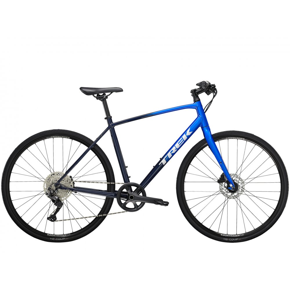 Trek Fx 3 Disc Alpine Blue to Deep Dark Blue HYBD 2022 Trek Fx 3 Disc Alpine Blue to Deep Dark Blue HYBD 2022
